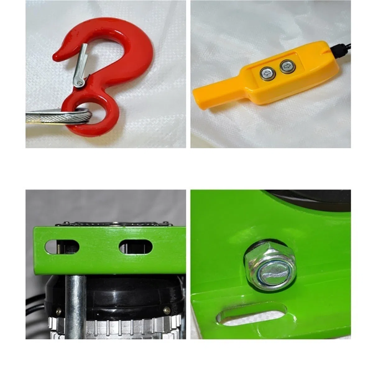 Montacargas eléctrico Mini Polipasto Micro De 220v, Cabrestante De Registro Eléctrico De 500-1000kg Y 30m