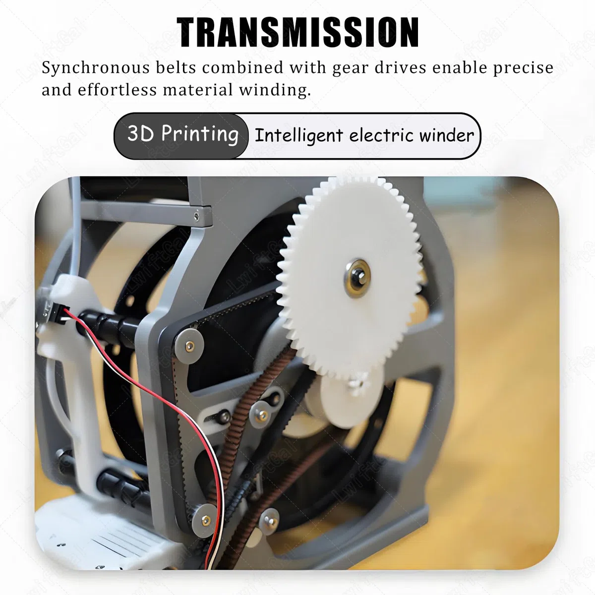 Bobinadora de filamento 3D, rebobinador eléctrico de filamento, envoltura limpia sin enredos, para bobinas de 1 kg, accesorios de impresora 3D