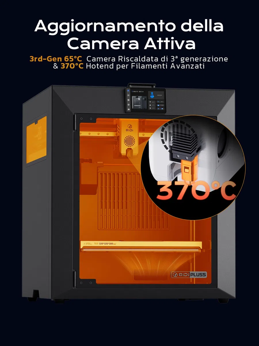 QIDI Plus5 Combo Impresora 3D Multicolor, Cámara de Calentamiento