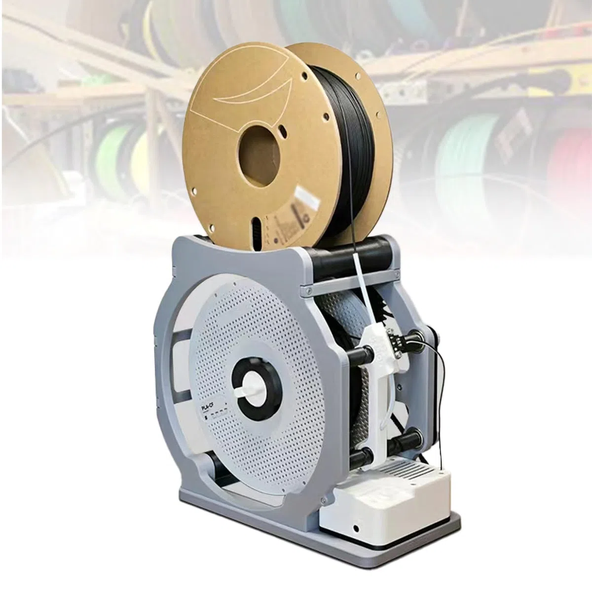 Bobinadora de filamento 3D, rebobinador eléctrico de filamento, envoltura limpia sin enredos, para bobinas de 1 kg, accesorios de impresora 3D