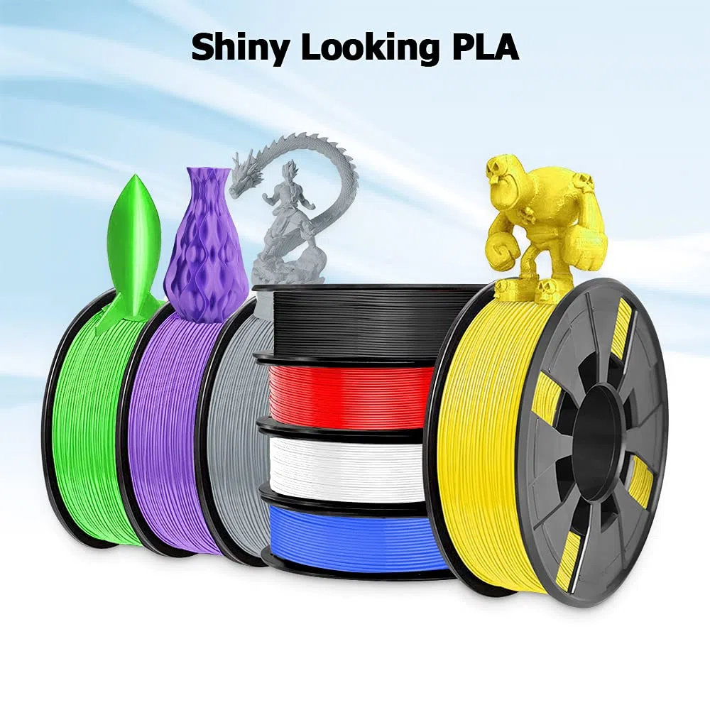 Paquete de 8 filamentos de impresora 3D, Dveda 1,75 mm PLA 3D filamento en total de 2 kg, precisión dimensional de 8 colores +/- 0,03 mm, ampliamente compatible para impresión 3D