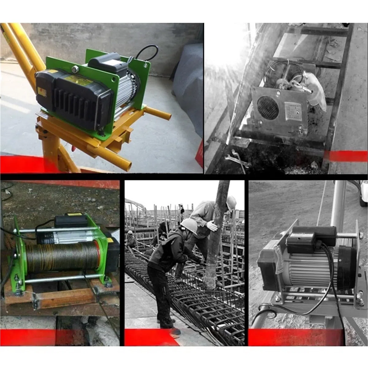 Montacargas eléctrico Mini Polipasto Micro De 220v, Cabrestante De Registro Eléctrico De 500-1000kg Y 30m