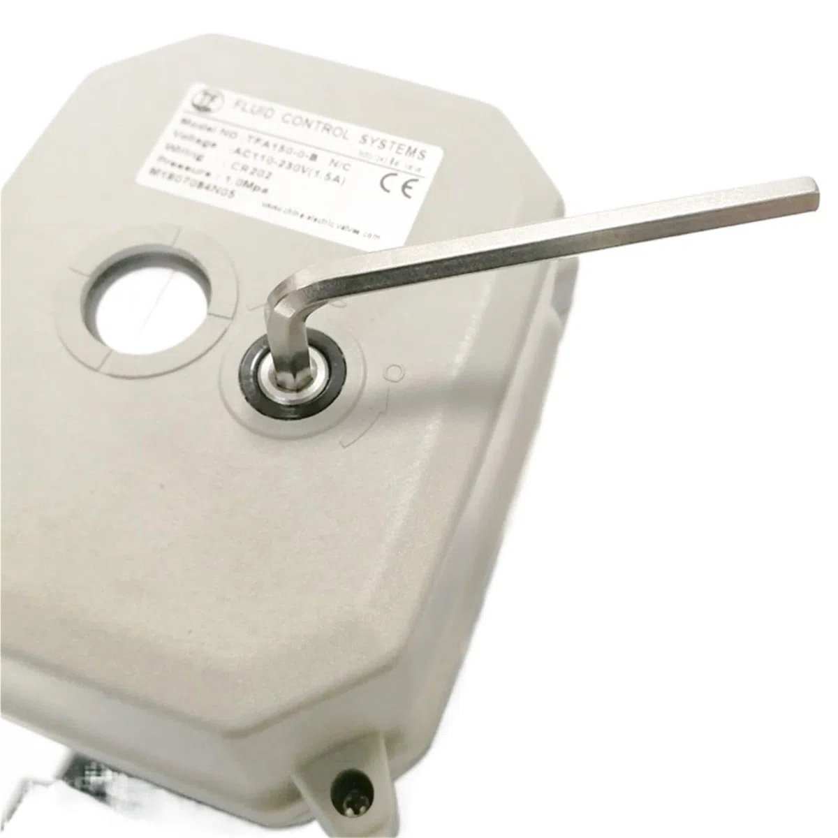 Válvula De Agua Eléctrica De Plástico De 3 Vías Con Actuador De 230 V, Válvula De Bola Motorizada Eléctrica Con Certificación IP67 For La Industria Química.(NPT THREAD_CR301)