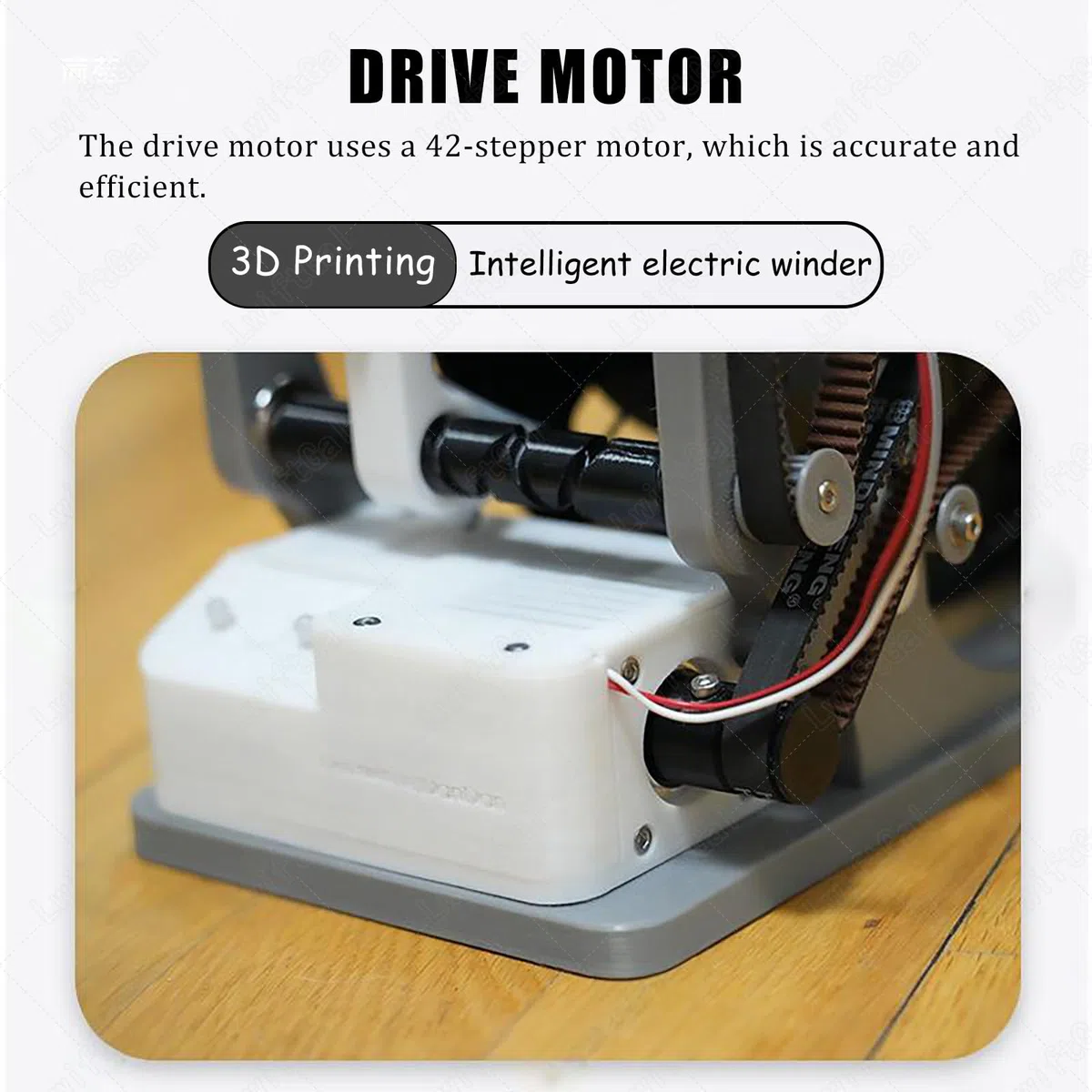 Bobinadora de filamento 3D, rebobinador eléctrico de filamento, envoltura limpia sin enredos, para bobinas de 1 kg, accesorios de impresora 3D