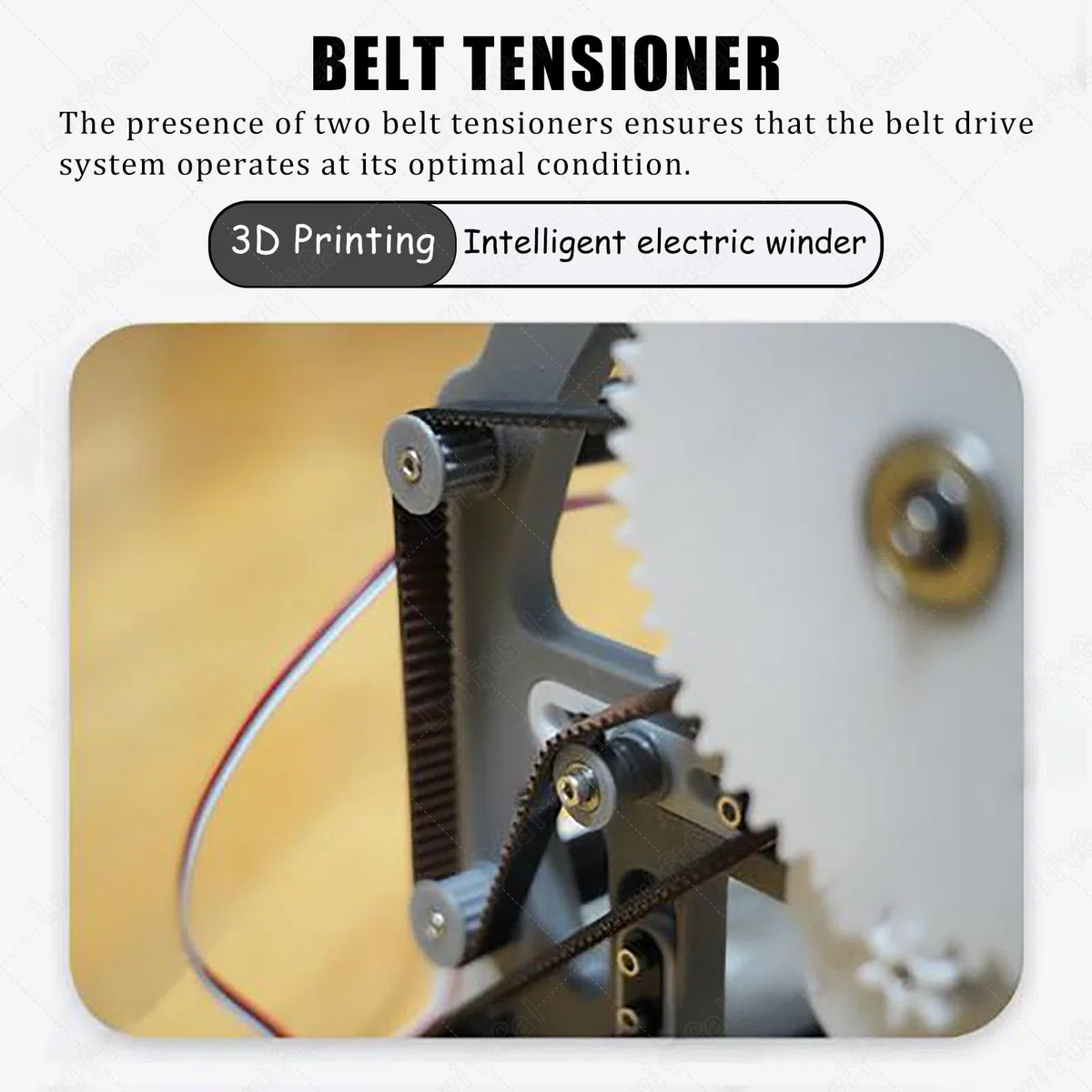 Bobinadora de filamento 3D, rebobinador eléctrico de filamento, envoltura limpia sin enredos, para bobinas de 1 kg, accesorios de impresora 3D