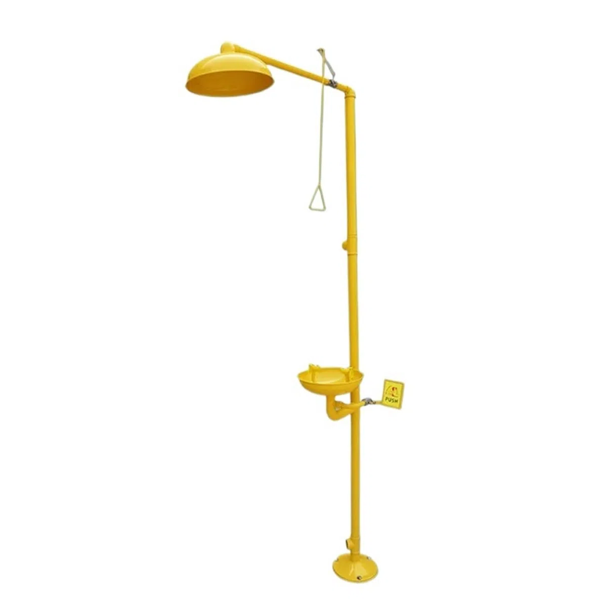 Lavaojos de ducha de emerncia compuesto de acero inoxidable 304, juego de ducha de lavado de ojos doble vertical Fácil de usar para principiantes y profesionales (Color : 8, Size : 1)