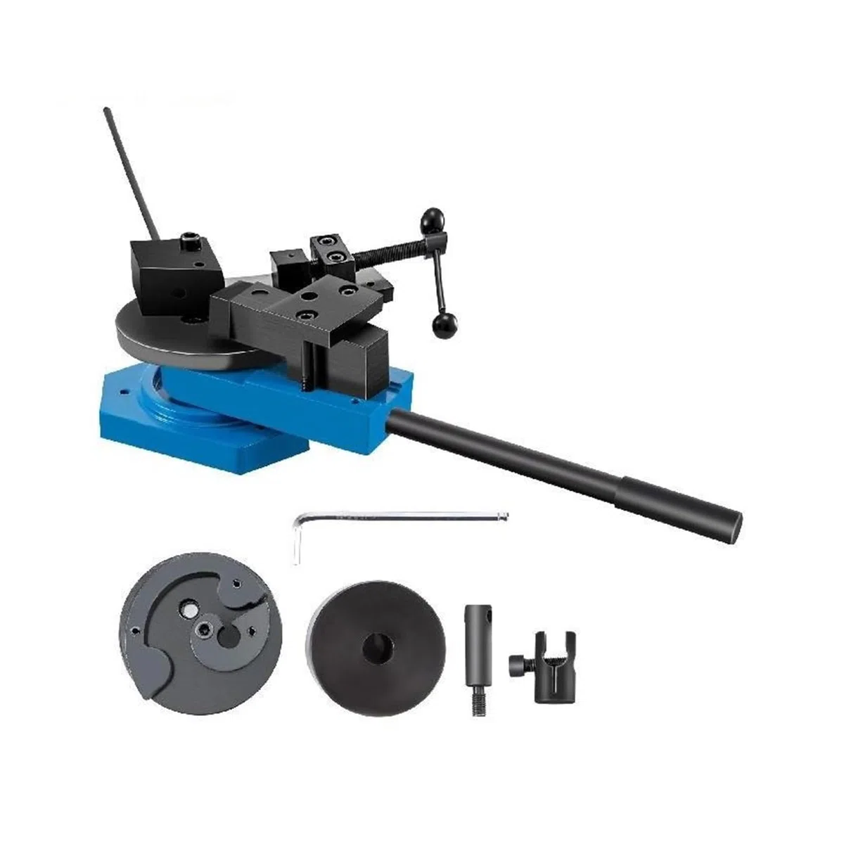 Dobladora de Metal Universal, Herramienta doblado Barras Planas cuadradas Redondas Placa Acero en Espiral multifunción SBG-40 for producción Construcción