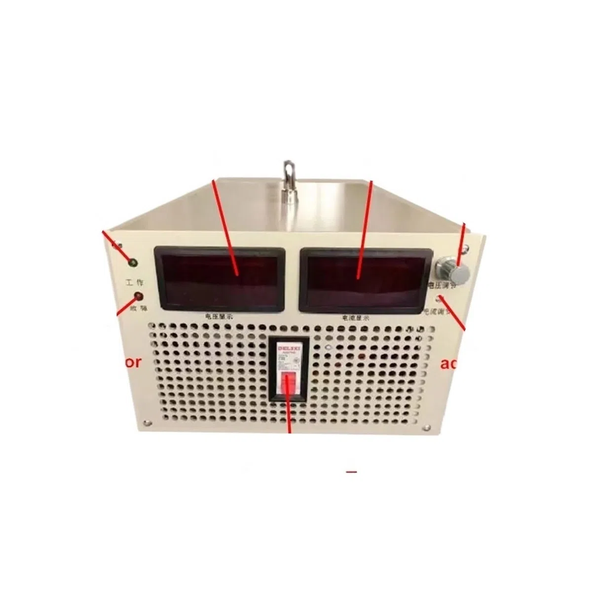 Fuente de alimentación conmutada Ajustable, Corriente y Voltaje de 3000W, 0-110v, 0-27A, Fuente de alimentación de Laboratorio led Industrial de 220v AC-DC