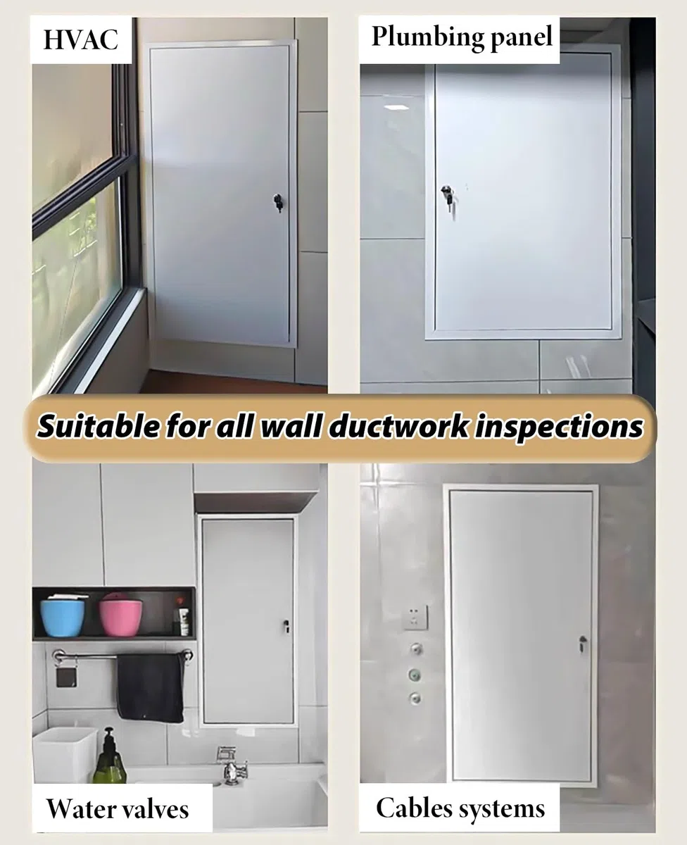 Puerta de Acceso al ático, Panel de Puerta de Acceso para Paneles de Yeso con Cerradura 16x36, 18x32, 22x30, 24x36, 22x46, 25x52, 22x60 - Trampilla de inspección para conducto de ático/lavan