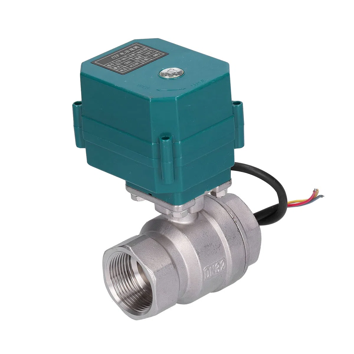 VÁLVULA DE BOLA ELÉCTRICA MOTORIZADA INTERRUPTOR DE ACERO INOXIDABLE AC220V PARA TRATAMIENTO DE AGUA