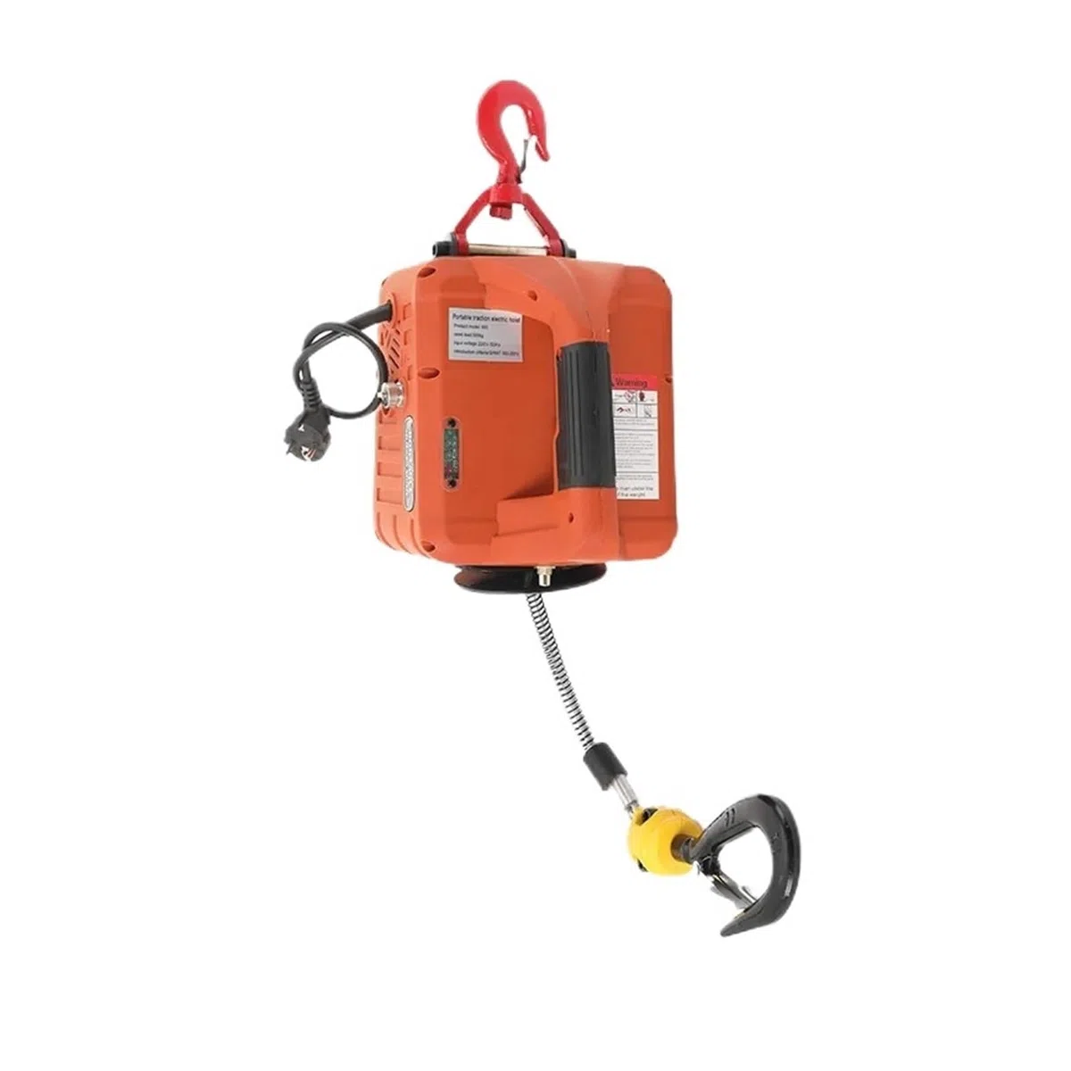 Cabrestante Eléctrico Polipasto eléctrico de 1500W, cabrestante eléctrico portátil, grúa, máquina de Control remoto inalámbrico, 500kg con Polipasto Eléctrico